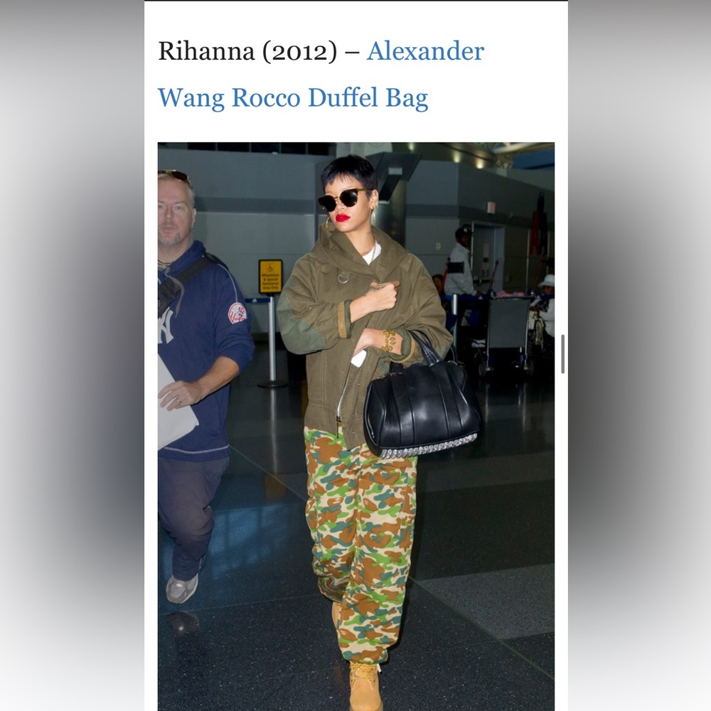 Authentic Alexander Wang Rocco Bag - Black with metal studs 100% real leather